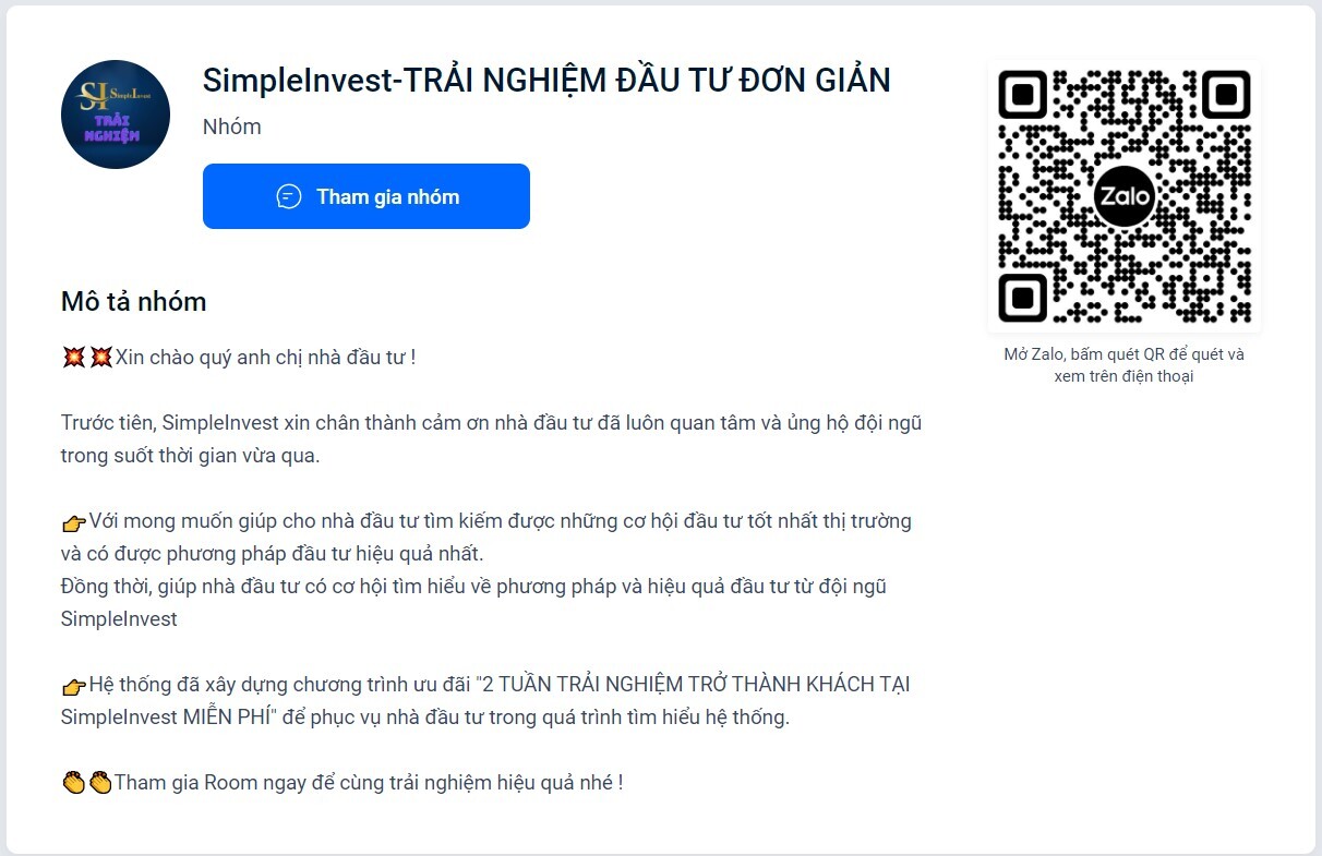 TRẢI NGHIỆM ĐẦU TƯ ĐƠN GIẢN